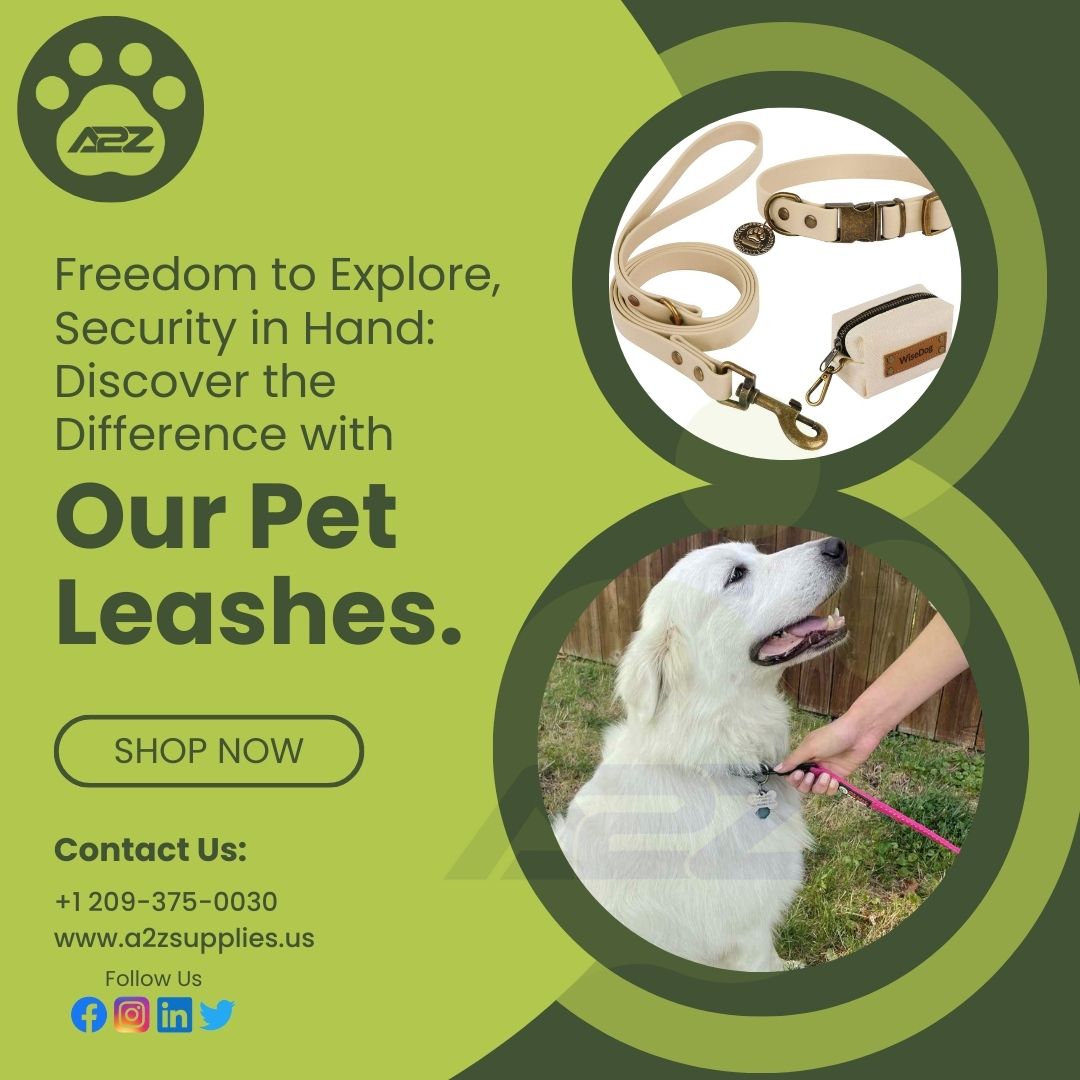 Freedom to Explore, Security in Hand: Discover the Difference with Our Pet Leashes.
.
.
.
.
#a2zsupplies #petcare #ShopNow #twitterpost #twittermarketing #twitterpage #twitterclaret.