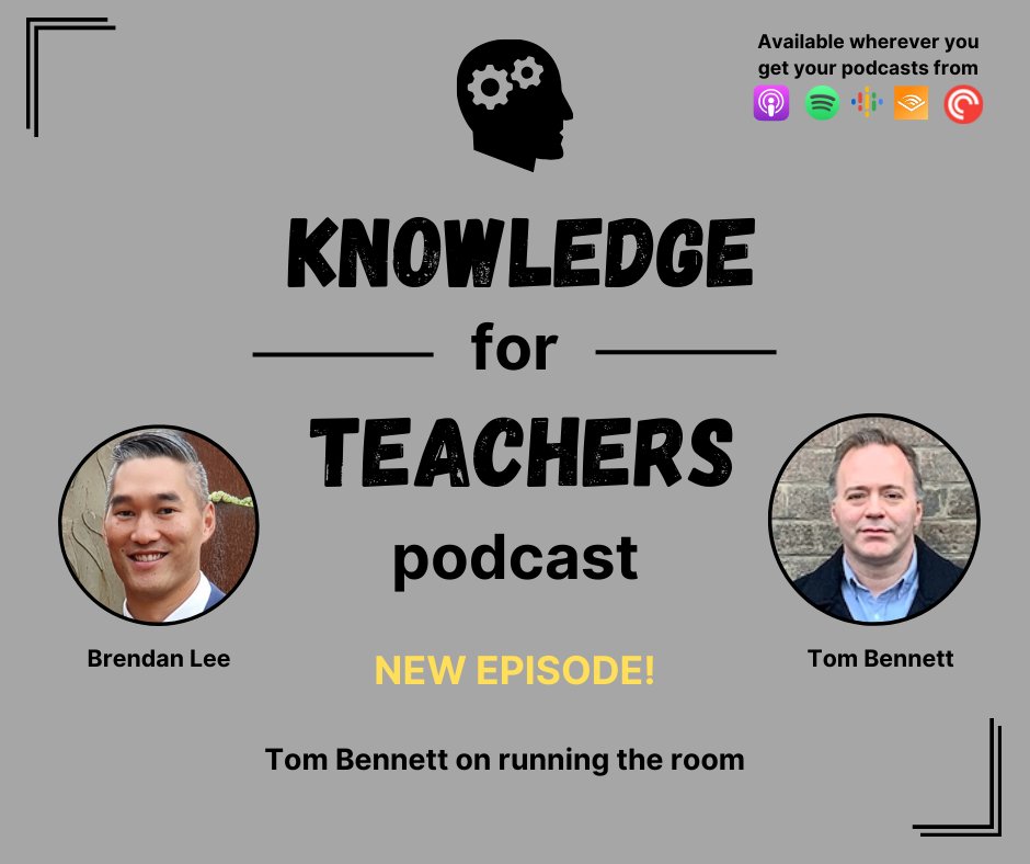 LATEST EPISODE @tombennett71 highlights the importance of setting clear expectations & embedding routines in creating a conducive learning environment. Tom also discusses implementing a behaviour curriculum & the origins of @researchED1 Listen here👇 learnwithlee.net/kft-tombennett/