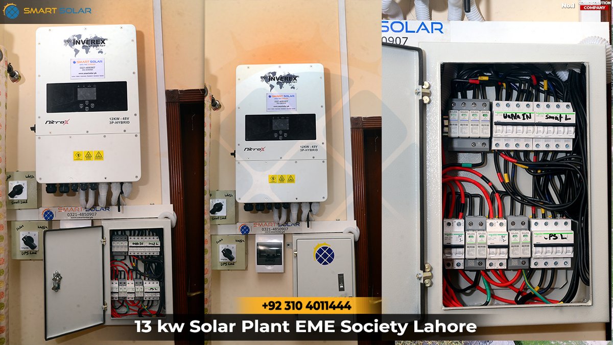 13 KW Solar System LAHORE Complete Installation!
For more details please contact 0311-4011444
#SmartSolar #Solar #SolarPanels #SolarBatteries #SolarInverters #SolarInstallation #SolarHeater