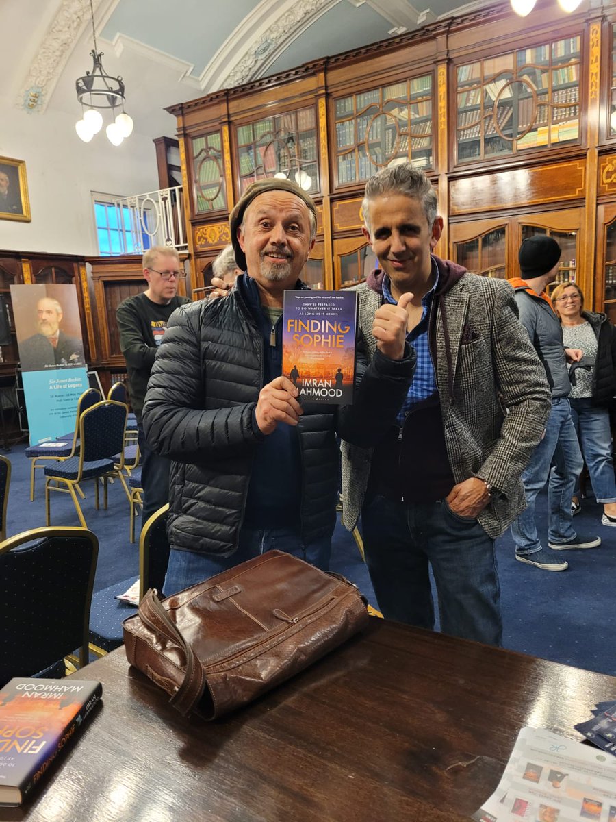 I was lucky to be at Hull Central Library last night to listen to @imranmahmood777 talk about his new book, Finding Sophie. Great book, great writer, great venue. Buy this book now!! I also got @nicktriplow to sign my copy of Getting Carter, his masterpiece about Ted Lewis.😀😀