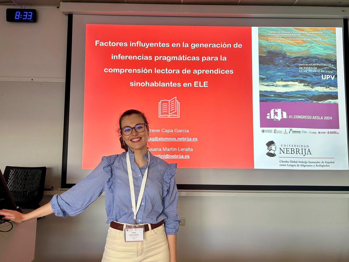 SusanaMartínLeralta (@smleralta) on Twitter photo Listas para presentar nuestro trabajo de <a href="/NebrijaLenguas/">Nebrija LA</a> en <a href="/Aesla2024/">Aesla2024</a>. Orgullosa de ver los frutos del buen trabajo de doctorandas y doctorandos de <a href="/Nebrija/">Universidad Nebrija</a> Listas para presentar nuestro trabajo de <a href="/NebrijaLenguas/">Nebrija LA</a> en <a href="/Aesla2024/">Aesla2024</a>. Orgullosa de ver los frutos del buen trabajo de doctorandas y doctorandos de <a href="/Nebrija/">Universidad Nebrija</a>