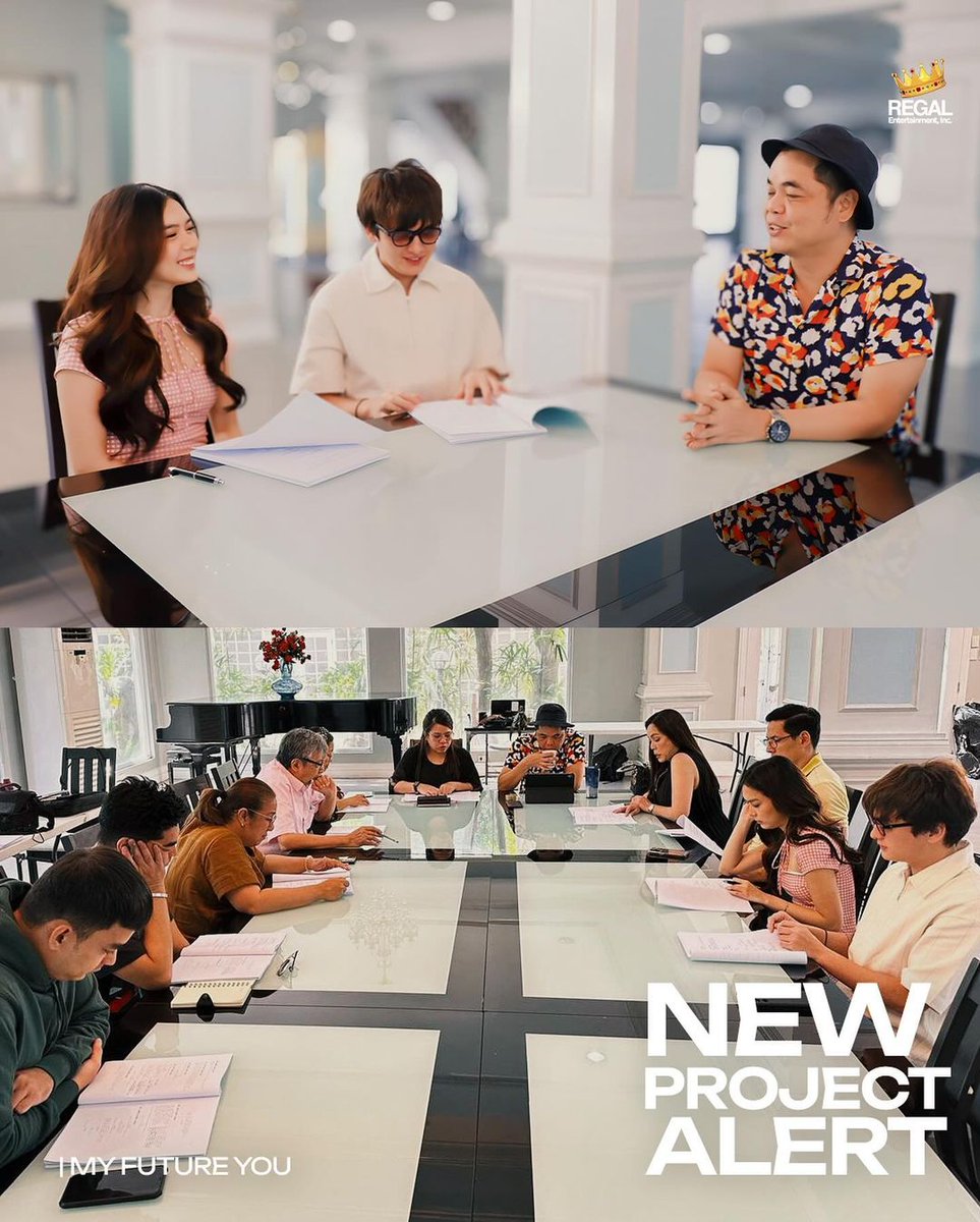 psngayondigital's tweet photo. Regal Entertainment, nag-share sa Instagram ng ilang photos nina Francine Diaz at Seth Fedelin mula sa script reading ng kanilang bagong project na "My Future You."

(Instagram/regalfilms50) https://t.co/iYhDkPEbdw