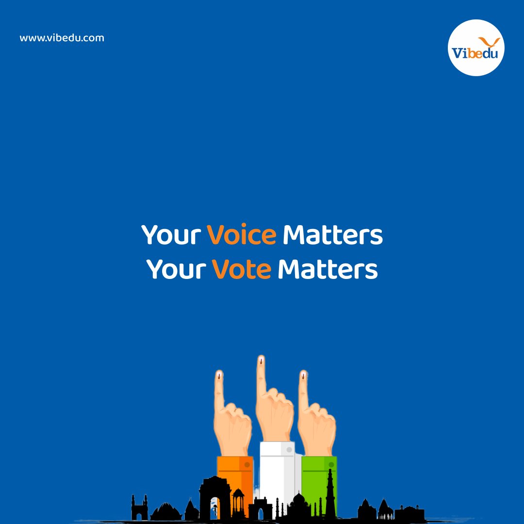 Your Voice Matters! Voting is not just a right, it's a responsibility.

We stand for civic engagement and encourage every person above 18 to exercise their right to vote. Let's shape our future together!

#VibeduVotes #YourVoiceYourVote #GetOutAndVote #DemocracyInAction