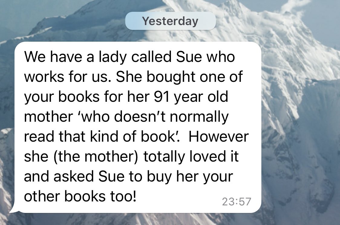 theemmachristie's tweet photo. The best kind of text 👇🏼 📕 👇🏼 #InHerShadow #FindHerFirst #TheSilentDaughter https://t.co/JvYRVl4KKz