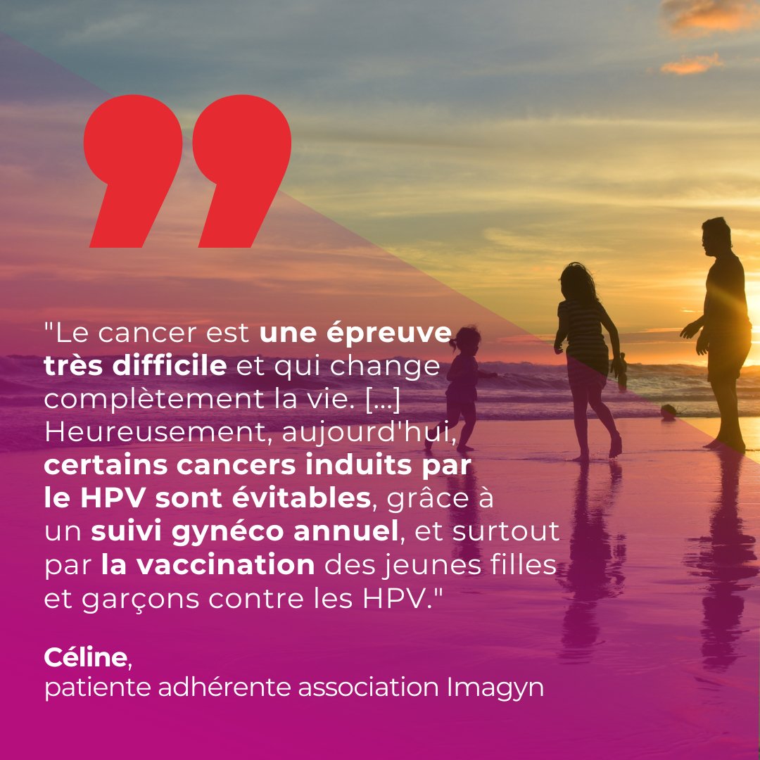 #SantéAuFéminin Céline nous rappelle que le cancer du col de l'utérus n'est pas une fatalité. Un suivi gynécologique régulier et la vaccination contre les #HPV permettent de réduire considérablement les risques de cette #maladie❗ Dites OUI à la prévention #HPV et au #dépistage💪