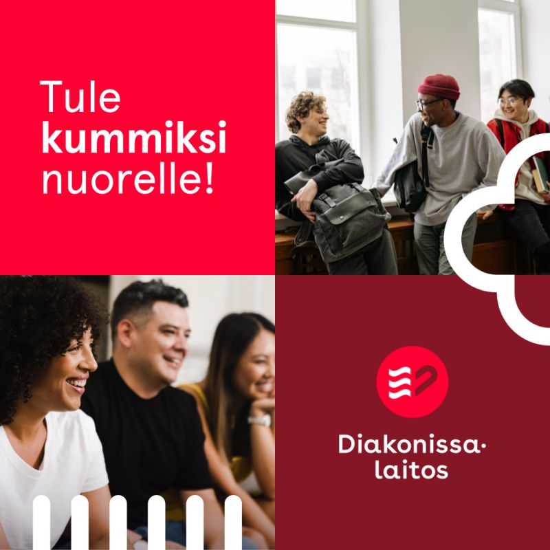Etsimme kummeja ja kummiperheitä alaikäisinä ilman huoltajaa maahan tulleille nuorille.
Myös yritykset ja yhteisöt voivat osallistua toimintaamme!
Lue lisää osallistumisen tavoista verkkosivuiltamme: hdl.fi/kummiperhetoim…
<a href="/HDLsaatio/">Diakonissalaitos</a> #nuoret #vapaaehtoistyö