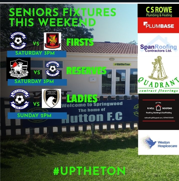 Firsts are back at Springwood this Saturday vs <a href="/clevedonunited/">Clevedon United FC</a> Reserves.
The Reserves take another trip to <a href="/AxbridgeUnited/">Axbridge United</a> .
The Ladies host <a href="/WsMAFCWomen1/">Weston-super-Mare AFC Women</a> at Springwood on Sunday.

#UptheTon
#Somerset
<a href="/swsportsnews/">South West Sports News</a> 
<a href="/somersetcfl/">Somerset County FL</a> 
<a href="/SomersetCWL/">Somerset County Women's Football League</a> 
<a href="/WDistrict_FL/">Weston&DistrictFL</a>