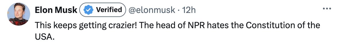 COMMUNITY NOTE: Elon Musk is supporting for President of the United States a man who incited an armed rebellion against America that led to injuries, deaths, and a permanent destabilizing of our constitutional democracy. Elon Musk could not *possibly* hate the Constitution more.