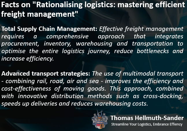 Efficient freight management requires a holistic approach that integrates procurement, inventory and transportation to streamline supply chains.
#FreightManagement #SupplyChainOptimisation #LogisticsTechnology #SustainableLogistics #GlobalCommerce #ThomasHellmuthSander