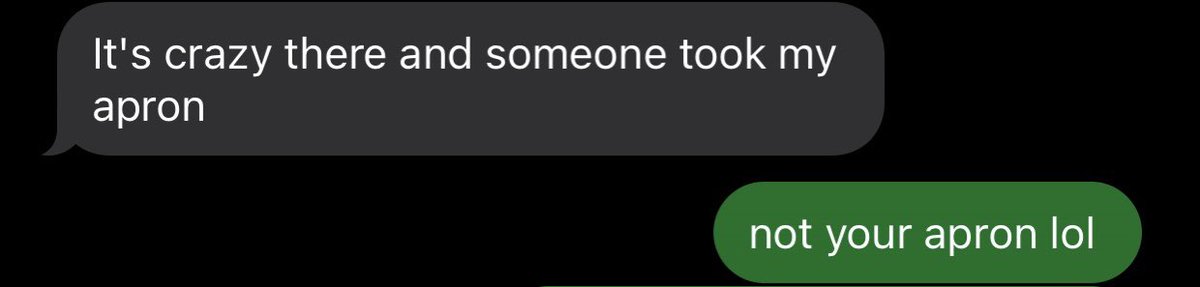 who tf stole tmaw’s apron at the jo ann fabrics lmao