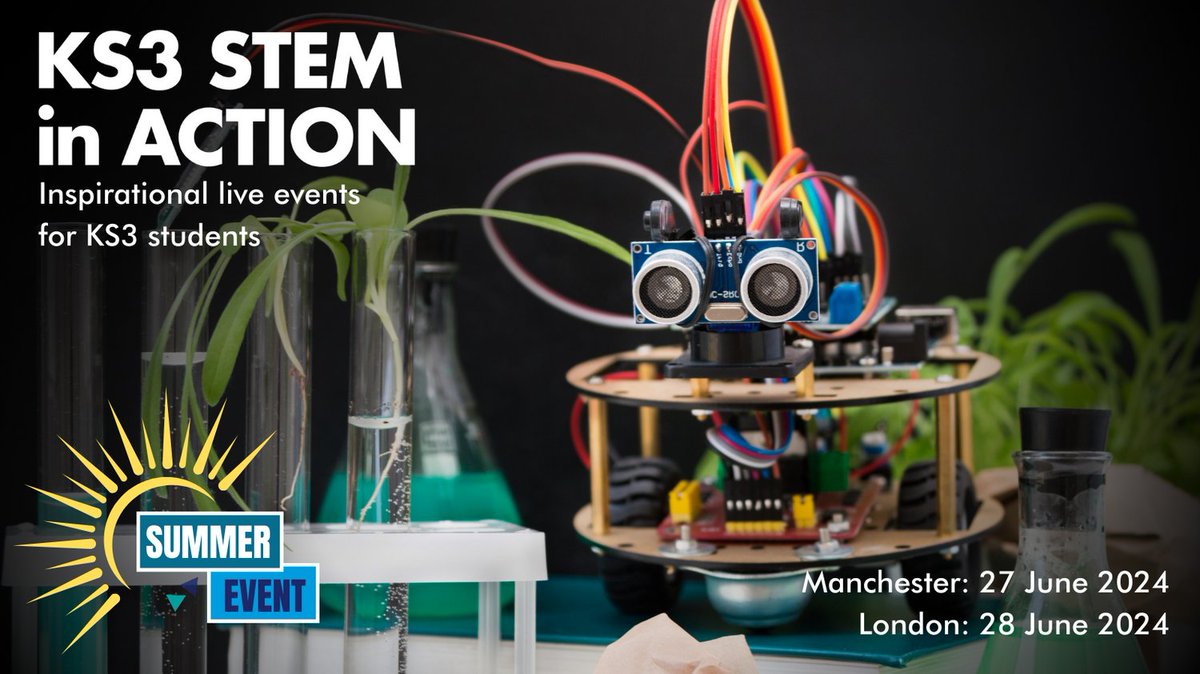 Don't miss KS3 STEM in Action taking place in London and Manchester this June! educationinaction.org.uk/study-days/sub… #STEM #Events #School #Science #Maths #KS3 #edutwitter #teachertwitter