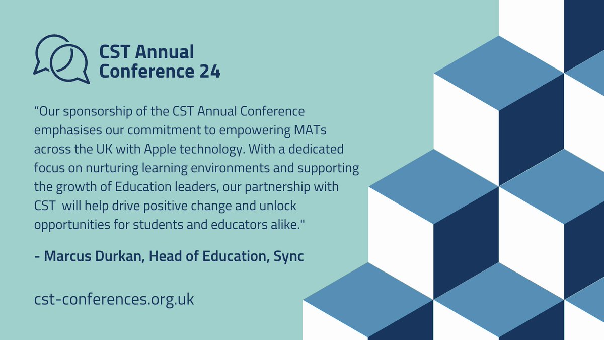 We are happy to announce @SyncEduStore as the headline and hall sponsor for our Annual Conference 2024! Learn more and book your place: zurl.co/q8cF #Building #CSTConf24