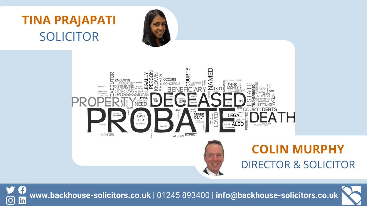 The Probate process can be upsetting and confusing. Our specialist probate team are friendly, sensitive and professional, and can offer support and advice. Visit zurl.co/YmE5 for more information. #wevegotyourback #probate #grantofprobate #legaladvice #probateexpert