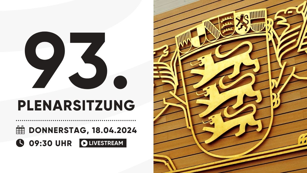 Um 09:30 Uhr 🕘 beginnt die 93. Plenarsitzung 🔔 im Landtag von Baden-Württemberg. Diskutiert werden die #Pflege und die Bedeutung des Landes für die #EU. 👉 Hier geht's zum Livestream: fcld.ly/livestream 📃 Zur Tagesordnung: fcld.ly/plenarsitzung93 /Team LandtagBW