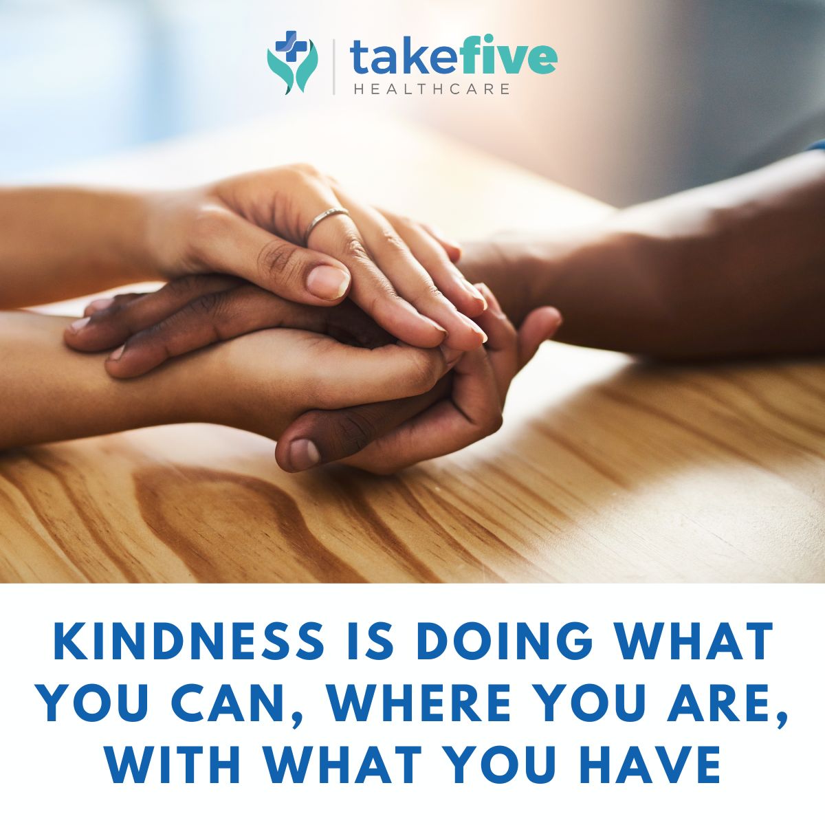 “Kindness is doing what you can, where you are, with what you have” Would you like to join us in caring for others in the community? 👉 Search our current vacancies today: takefive-jobs.tribepad-gro.com/jobs/search #GloucestershireCareAgency #TakeFiveHealthcare