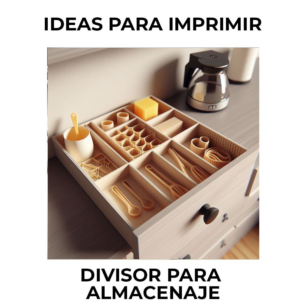 ¿Quieres mantener ordenado tu espacio de almacenamiento? Crea tus propios divisores o separadores con una impresora 3D y dale un toque de estilo a tu hogar. #Organización #Decoración #Impresión3D 🏠✨ #FabricaciónAditiva #ObjetosImpresosEn3D #MakerMovement #Impresoras3D