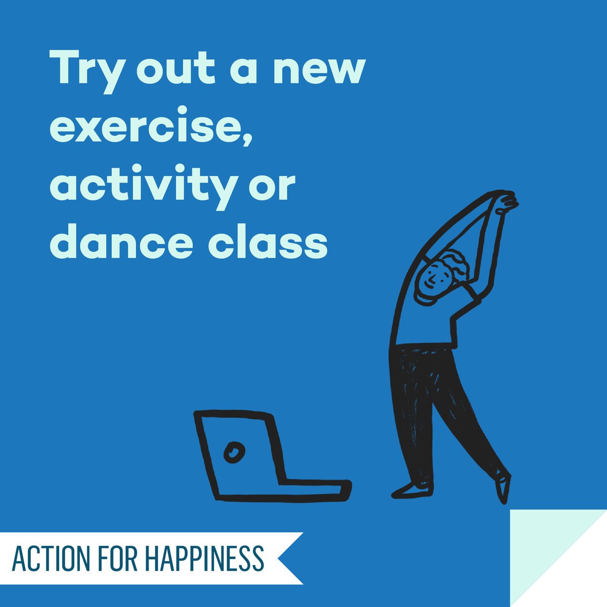 Active April - Day 18: Try out a new exercise, activity or dance class actionforhappiness.org/active-april #ActiveApril