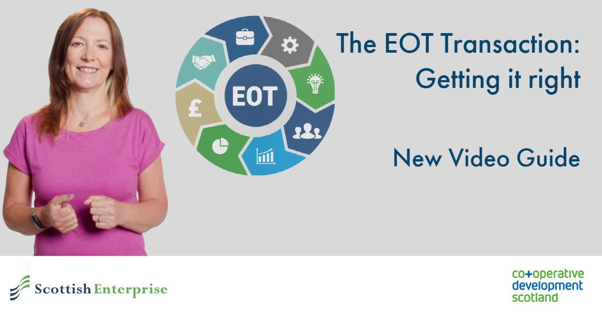 Are you considering a move to employee ownership? An #EOT offers significant benefits to sellers, companies and employees but it’s crucial to have a well-considered plan. Watch our video series to find out more about what is involved: 🎬 ⏯️scottish-enterprise.com/learning-zone/…