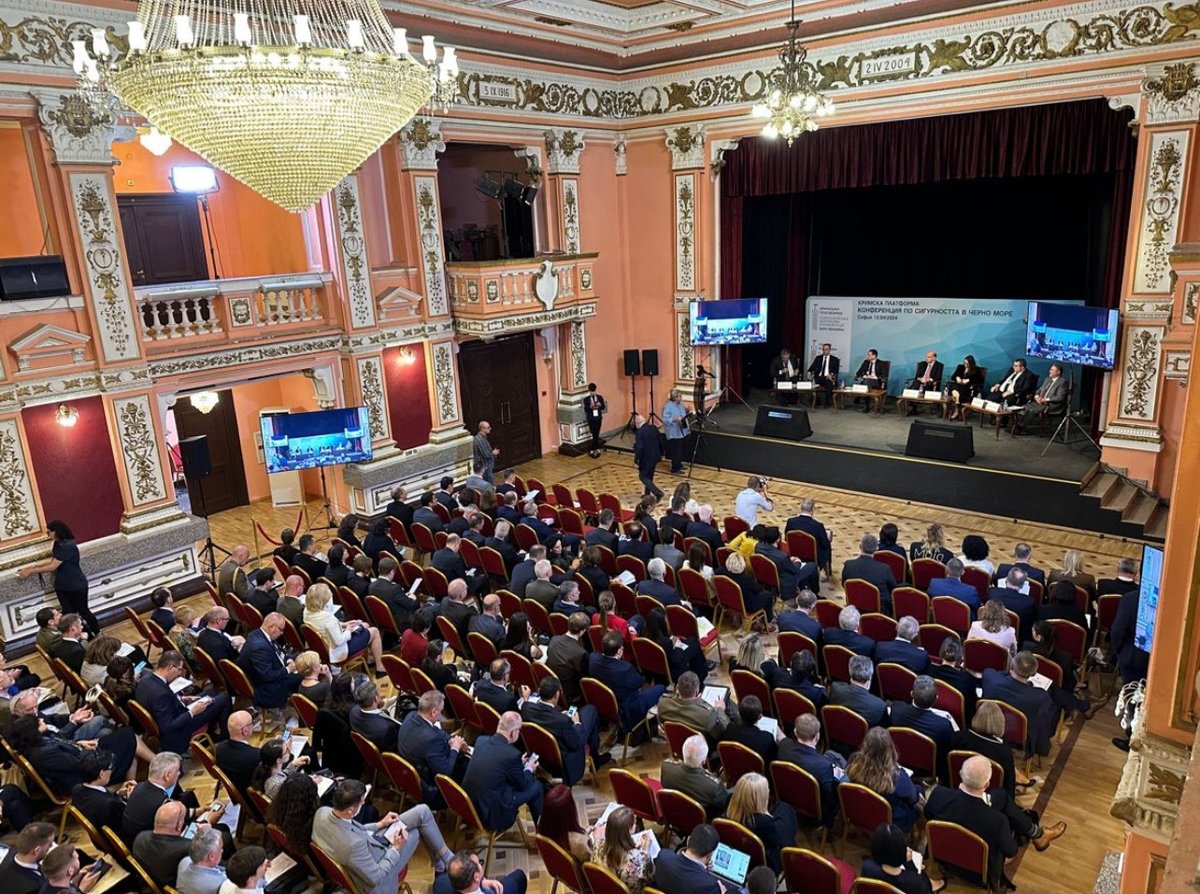 👏#GCMC's Dr. Yevgeniya Gaber participated in the Crimea Platform's second Black Sea Security Conference in Sofia, Bulgaria on April 14-15. The conference addressed security challenges in the Black Sea region due to Russian aggression. 👉Read more here: tinyurl.com/2j7jyka5