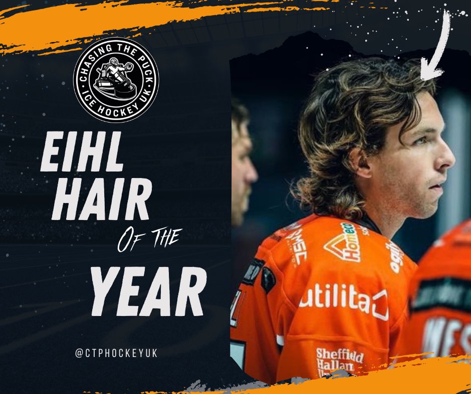 Well we have the winner for EIHL hair of the year!!

Thank you to everyone who voted to say it’s Sheffield Steelers @BDiffley20, because he’s worth it as your winner for best hair!!

📸 : @hayleylouz