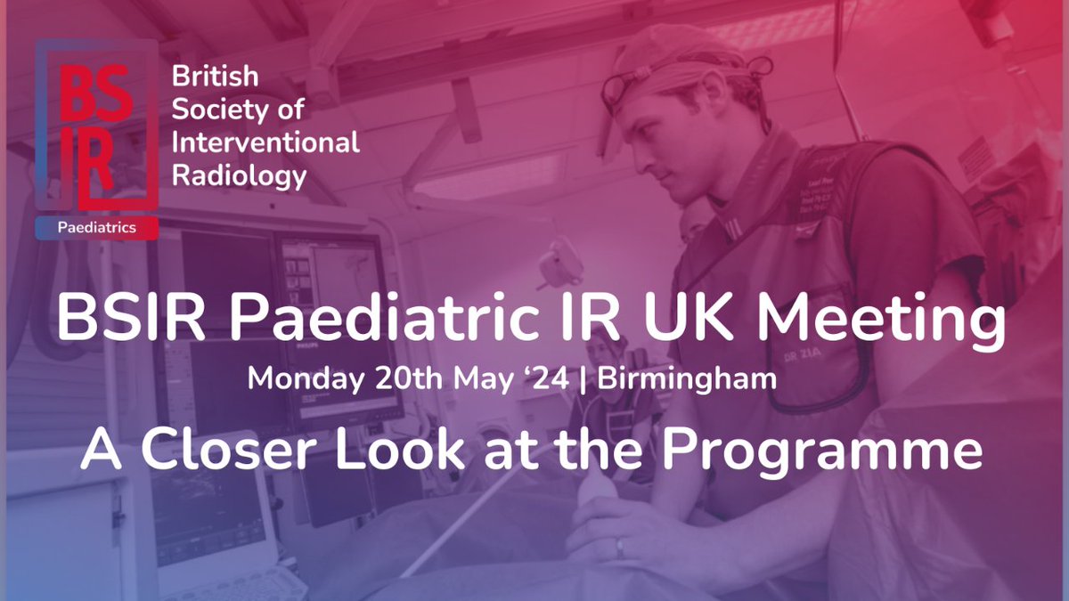 Adult IR essentials: Vascular access, biopsy, angiography & more Complications & solutions in Paediatric IR Growing Paediatric IR: Services, training & updates Hands-on sessions & insights from the field Don't miss out on advancing your IR knowledge! tinyurl.com/bdcpmt9d