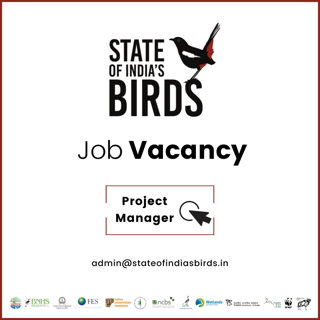 Job announcement! The State of India's Birds partnership is looking to hire a person familiar with birds to help plan, coordinate & carry out various activities that help bring the best available evidence towards bird conservation in India. Details: freelists.org/post/meetyeti/…