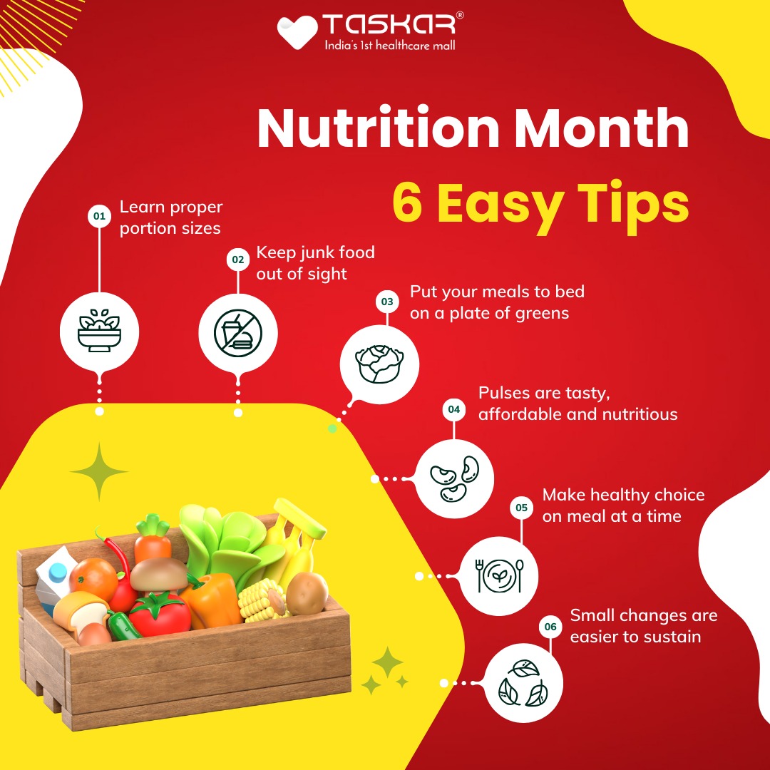 'Fuel your body right this Nutrition Month with 6 simple tips for a healthier you! 🥦🍎 
.
.
.
.
#NutritionMonth #healthylivingtips #nutritiontips #healthyeating #WellnessJourney #healthychoices #eatwelllivewell #healthylifestyle #nutritioneducation #nutritiongoals