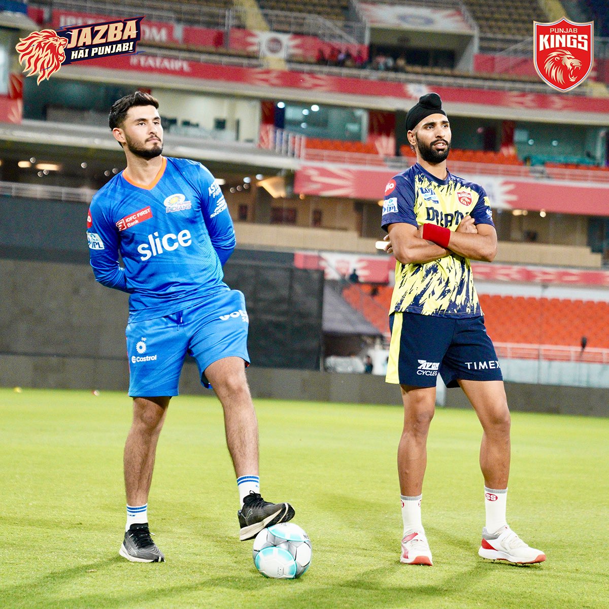 Pre-game catchups like these! ❤️💙

#SaddaPunjab #PunjabKings #JazbaHaiPunjabi #TATAIPL2024 #PBKSvMI