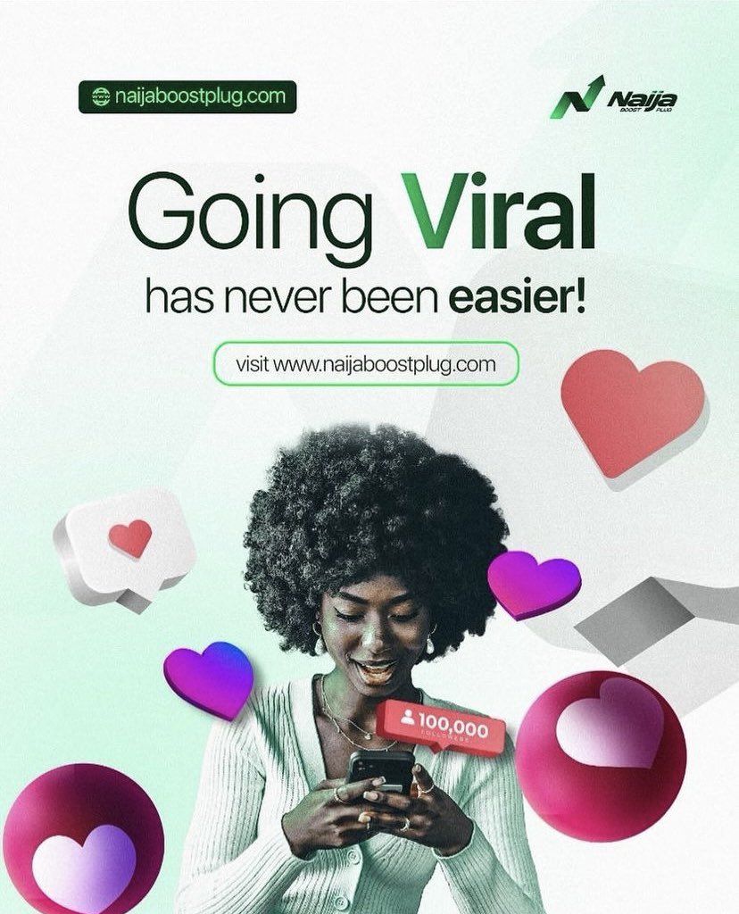 Boosting your online presence has never been simpler! Explore naijaboostplug.com now to kickstart your journey to going viral. 📱🤳 #socialmedia #naijaboostplug #digitalmarketing