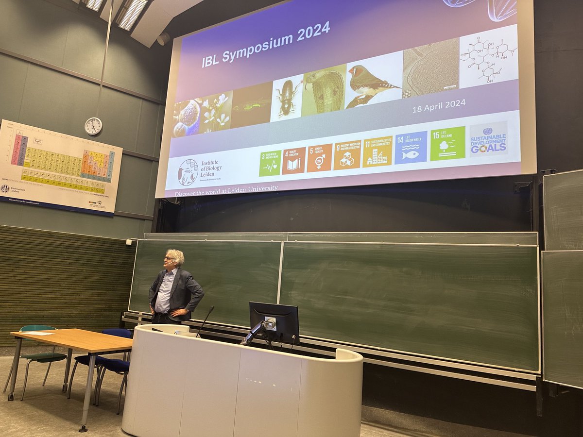 IBL symposium 2024 started! ⁦@GillesvanWezel⁩ kicking off the day full of science related to the institute - harnessing biodiversity for health
