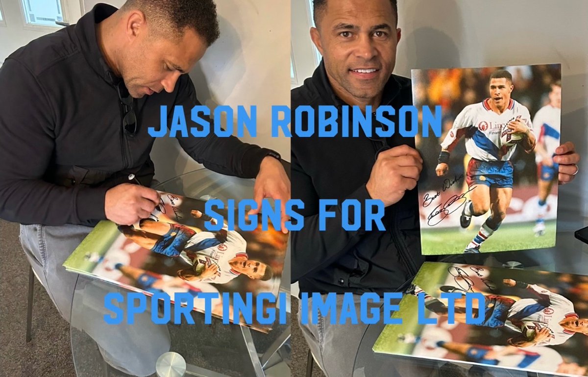 Wigan & GB Legend 🍒⚪️🇬🇧🏉 Jason Robinson signing @MickBraddy
