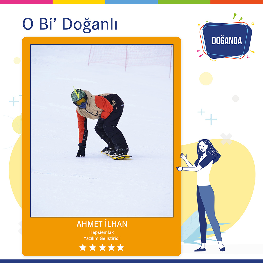 Hepsiemlak'ta Yazılım Geliştiricisi olarak görev alan Ahmet İlhan, 12 yaşından itibaren ilgilendiği kayak sporuna orta profesyonel olarak devam ediyor. Profesyonel olarak ilgilendiği kayak sporuna daha fazla yönelerek snowboard yarışmalarına hazırlanıyor. #DoğanHolding