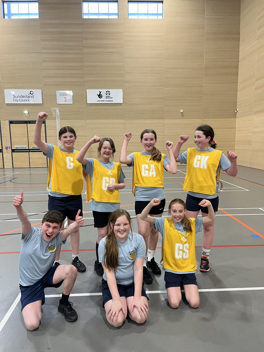 St_Benets's tweet photo. Our brilliant year 6 netball team recieved second place in the Sunderland league last night and have qualified to represent Sunderland in the Tyne and Wear finals in June. Well done to them all 👏🏼 https://t.co/c2mmPqQ1I9
