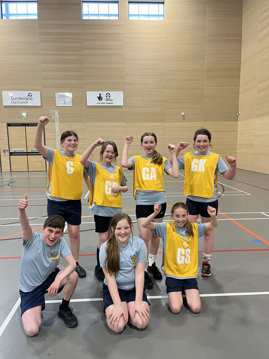 St_Benets's tweet photo. Our brilliant year 6 netball team recieved second place in the Sunderland league last night and have qualified to represent Sunderland in the Tyne and Wear finals in June. Well done to them all 👏🏼 https://t.co/c2mmPqQ1I9