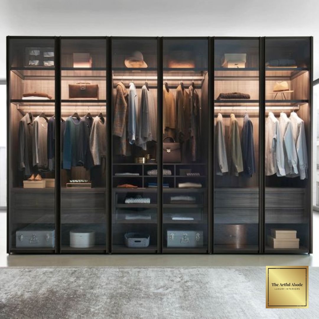 'Elevate your organization game with our luxury wardrobes featuring extra hanger racks and movable shelves. Style meets functionality in every detail. DM us of more info #LuxuryWardrobes #OrganizationGoals #FunctionalDesign #trending #viral #instagram #love #explorepage