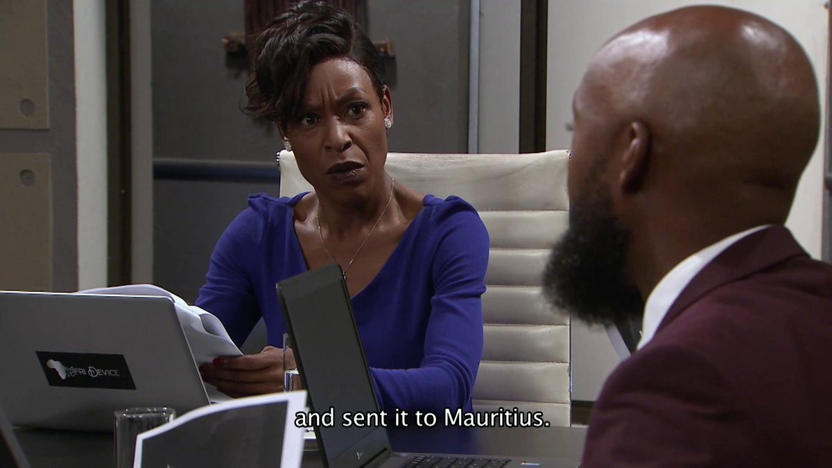 Very smart of Manditi, Ka yona tsela ena nothing will be traced. #Muvhango #SABC2SiLaFamilia