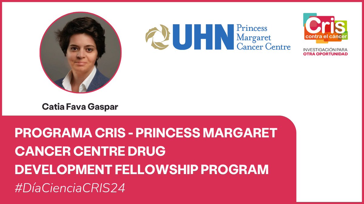 🔴 Llega la entrega de la beca @pmcancercentre drug development fellowship program con el objetivo de formar investigadores de España, Francia y el Reino Unido en el @PMResearch_UHN de Toronto en terapia experimental e investigación traslacional.  #DíaCienciaCRIS24