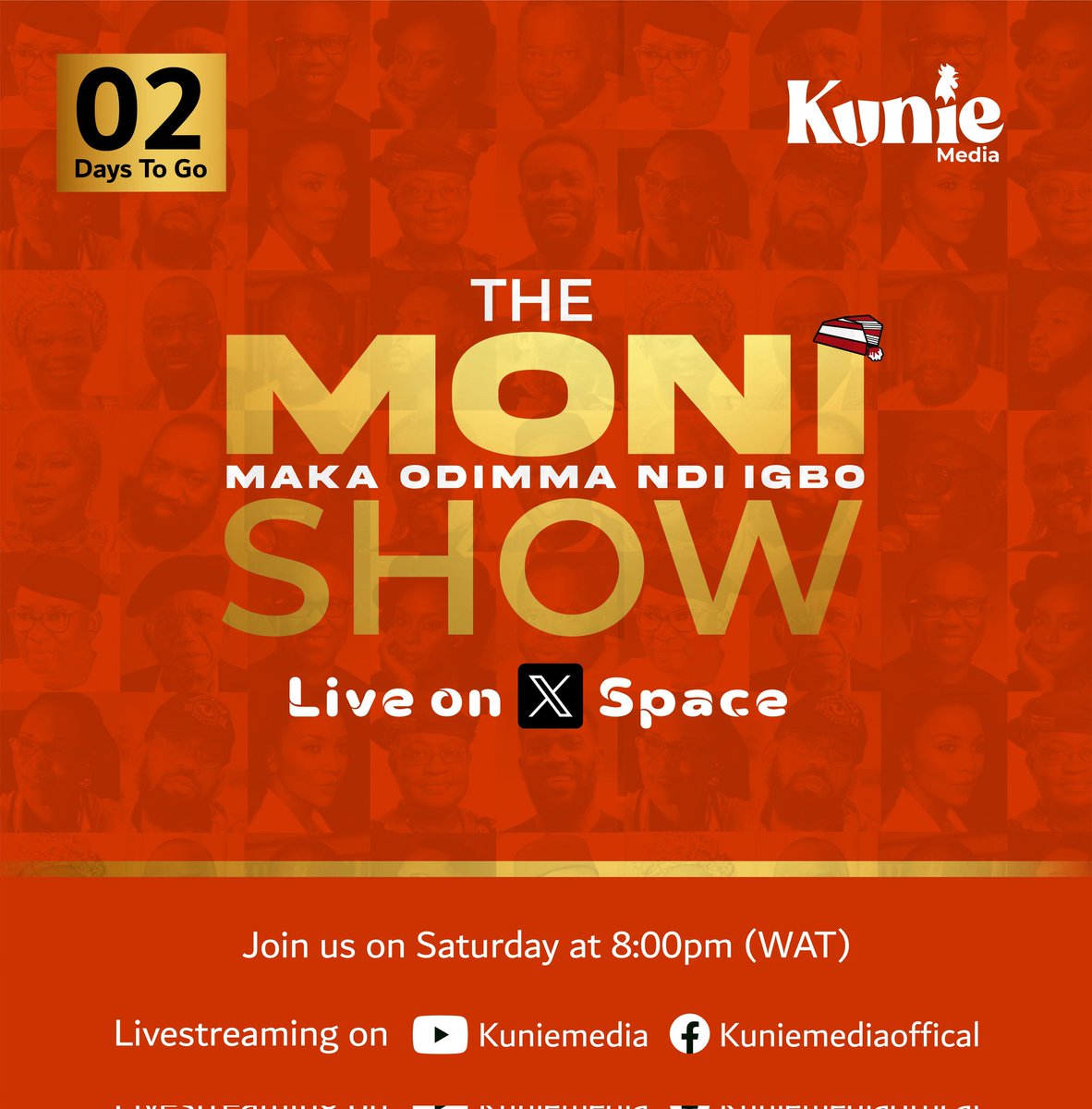 Countdown 2 days to the debut of The MONI Show. Igbo na atu ilu si, 'Agwọ emeghị nke o jiri buru agwọ, ụmụaka e were ya hie nkụ.' Join umu Igbo ibe gi on the conversation on Saturday, 20th April at 8:PM (Nigerian Time). #IgboAmaka #TheMONIShow