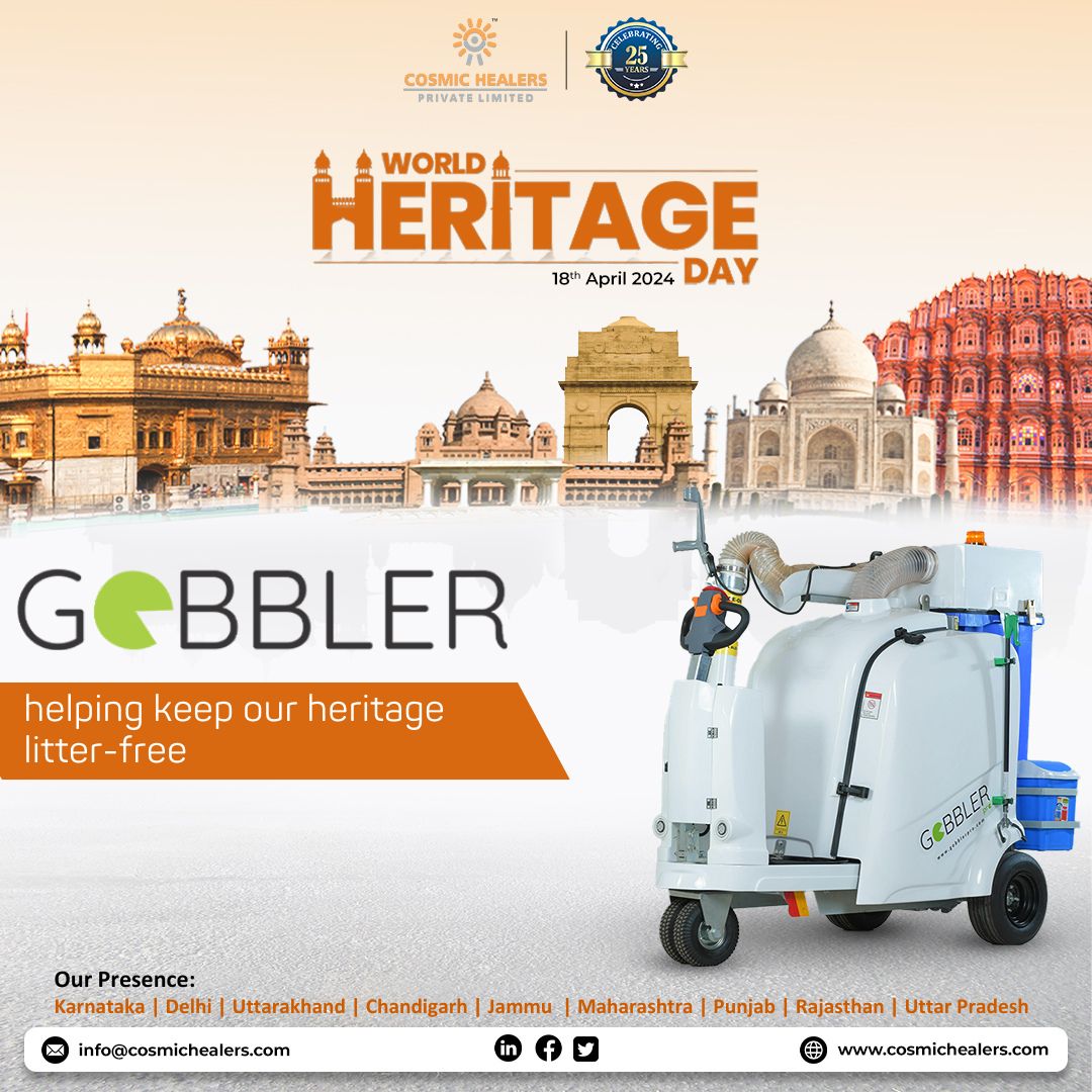Let's pledge to preserve the cities of our heritage. Introducing Gobbler, the litter buster, deployed across cities to keep our streets litter-free. Let's unite to protect our environment and preserve the beauty of our shared history.
#HeritageDay #HeritageDay2024 #CleanStreets
