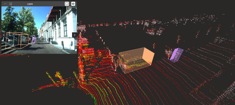 Our #lidar annotation platform offers powerful features to label complex sensor fusion scenarios.

✅ Cuboid projection on camera images
✅ One-click cuboid annotation
✅ Consistent object IDs across time & sensors
✅ Dense RGB #pointcloud support

#ADAS #selfdriving