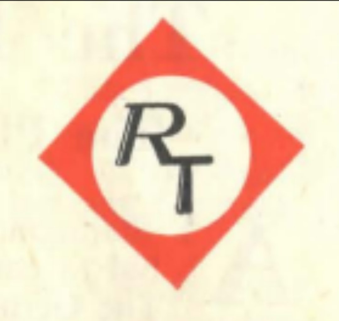 –Hey guys we need design ideas for the 1940's Russia Today logo. –Welp, how about a black spidery thing on a white circle surrounded by a red square? –Sounds good. Has anyone else used that kind of design before? –Yes but we tilted the square 45 degrees. –Alrighty, then!