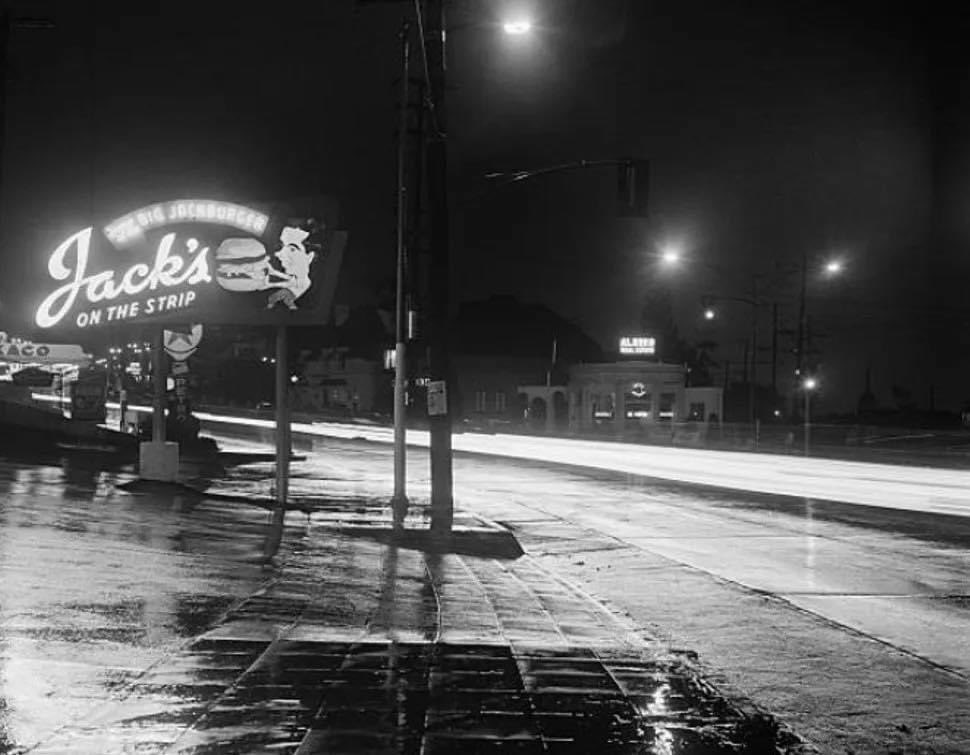 “Jack’s On the Strip” located at Sunset & Horn during the 1930s. This property would later become “Tower Records” in 1971. Photo: Getty