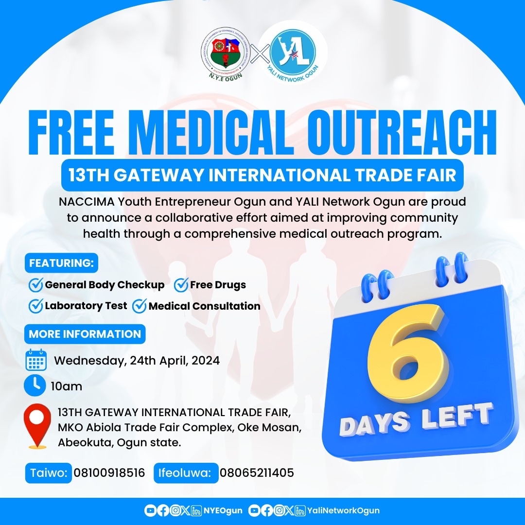 Anticipate with joy and gladness! 

6 days until we bring health and hope to those in need.

You can still donate towards this course.

#MedicalOutreach #yalinetworkogun #YALINetwork  #NACCIMAOgun