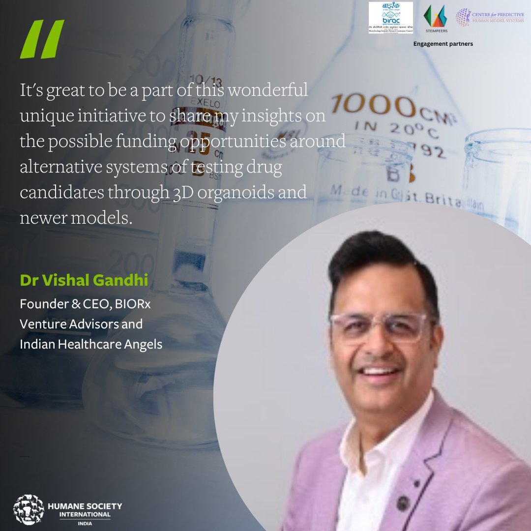 Excited to hear from Dr. Vishal Gandhi, Founder & CEO of BIORx Venture Advisors and Indian Healthcare Angels, as he shares insights on how private investors perceive innovative drug testing methods like 3D organoids? Reserve your spot here: events.teams.microsoft.com/event/2c9b7805…
