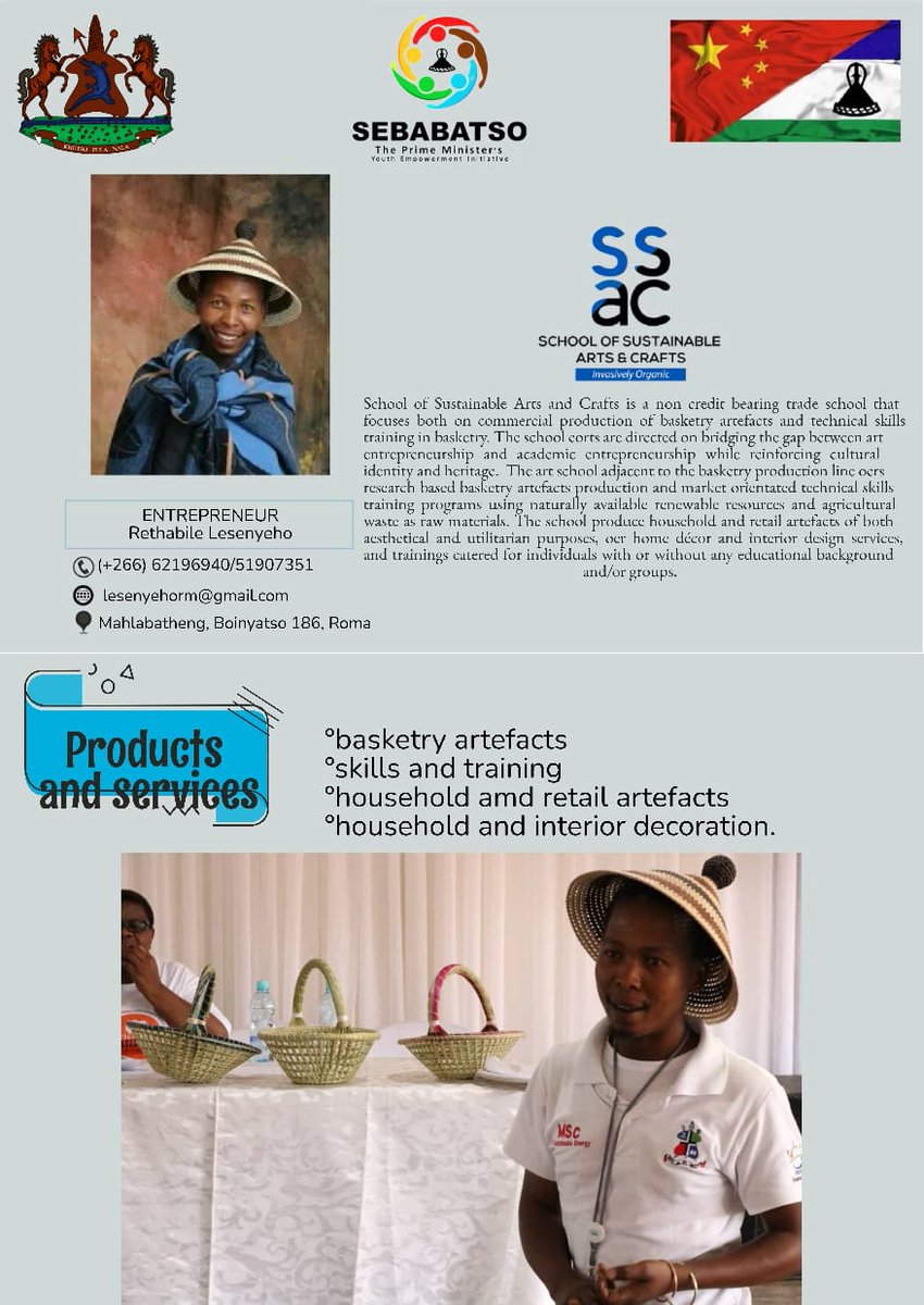 SebabatsoLs's tweet image. Qetelo Mpelane and Rethabile Lesenyeho under Tourism: Embarking on an adventure to showcase Lesotho's beauty to the world!

 🌍✈️  #LesothoAdventures #TourismAmbassadors #Sebabatso