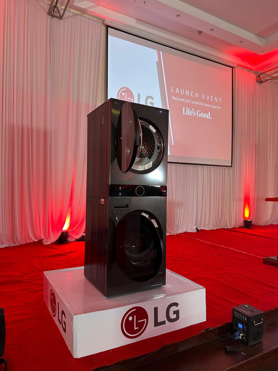 The LG wash tower is a game changer when it comes to laundry,having AI for detecting of how each load should handle.The new LG washer is available for Ksh 466,995 in all LG outlets. #LGWashTower #OpentheLGTower