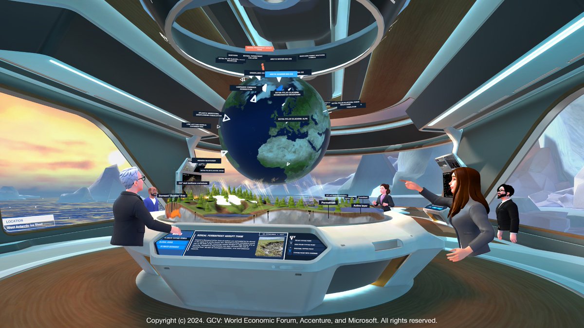 ManeeshJuneja's tweet photo. I tried the global collaboration village platform at #PHAM2024 and was really astounded at how well designed and immersive it was. I learned so much and enjoyed how it helped me and the other participants better understand issues in #PlanetaryHealth. I can see how this use of #XR could foster greater collaboration