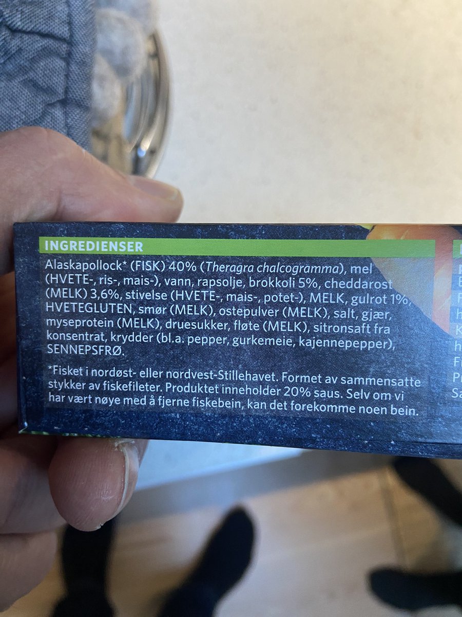 @PerErikSchulze @Naturvern Dette selger Findus! Bunnsrålt? i Stillehavet et sted. Og selges på butikken i fiskerinasjonen Norge. Hvor og når gikk det så galt med oss?