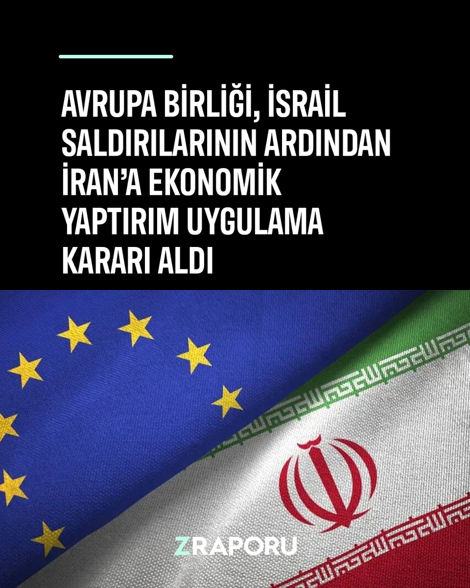 🇮🇷 Avrupa Birliği (AB), İsrail'e saldırısı nedeniyle İran'a yaptırım uygulama kararı aldığını duyurdu. Bildiride İran'ın İsrail'e saldırısının liderler tarafından oybirliği ile kınandığı ve İran'a yönelik yaptırımların genişletilmesine karar verdiği belirtildi