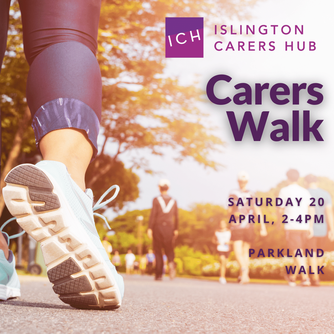Do you look after a partner, friend or family member? Join Islington Carers Hub for a Parkland Walk with other Islington carers Saturday 20 April, 10.30am. We'll be ending at a cafe. More info & to book: info@islingtoncarershub.org or call 020 7281 3319 #NationalExerciseDay